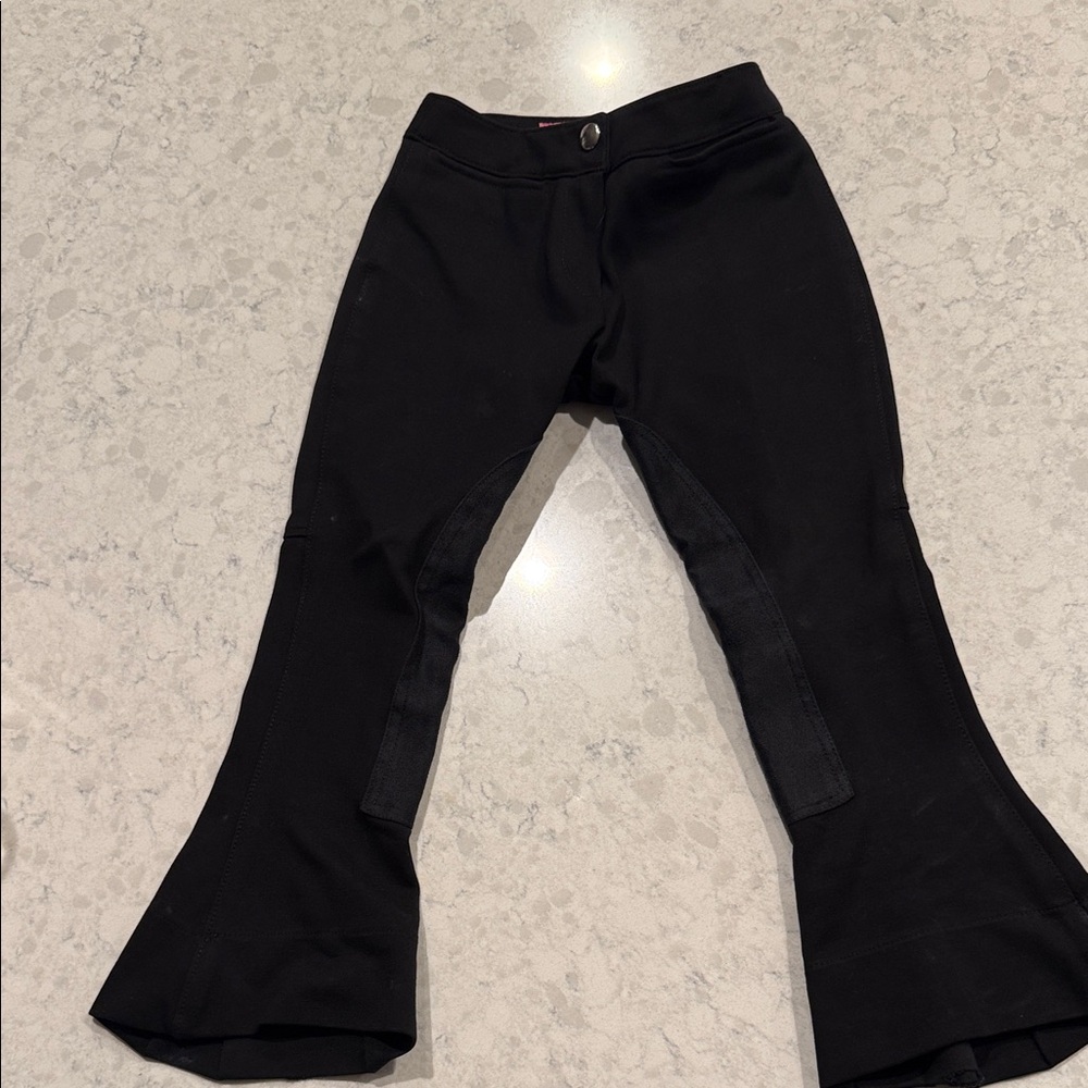 Girls' Black Flared Riding Jods 0405